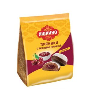 Пряники ʺЯшкиноʺ с вишневой начинкой, 350гр