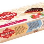 Печенье сдобное ʺЯшкиноʺ клубника, 137гр