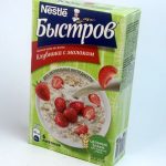 Каша ʺБыстровʺ овсяная клубника, 240гр