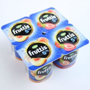 Йогурт ʺFruttisʺ клубника-персик 5%, 115гр