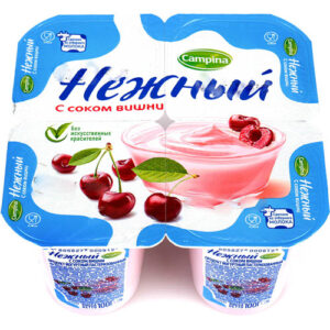 Йогурт ʺCampina Нежныйʺ вишня 1,2%, 100гр