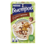 Каша без варки ʺБыстровʺ 5 злаков ассорти с орехами, 240гр