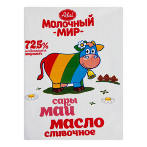 Масло сливочное ʺAdalʺ "Молочный мир" 72,5%, 180гр