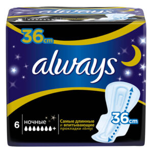 Прокладки женские ʺAlways platinumʺ ночные, 6шт