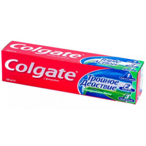 Зубная паста ʺColgateʺ Тройное действие (мята), 100 мл