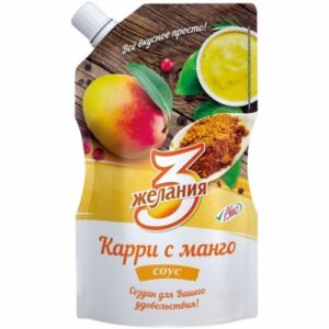 Соус “3 желания” карри с манго, 250 гр