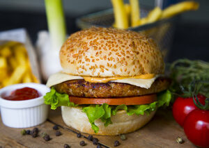 Menu Cheese Burger chicken