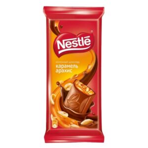 Шоколад “Nestle” карамель-арахис, 82гр