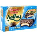 Печенье в глазури “Halley” с кокосом, 8шт, 240гр