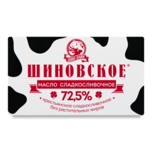 Масло сливочное “Шиновское” 72,5%, 180кг